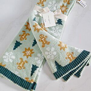 NEW! COZY COMFY Gingerbread MAN STAR THROW BLANKET